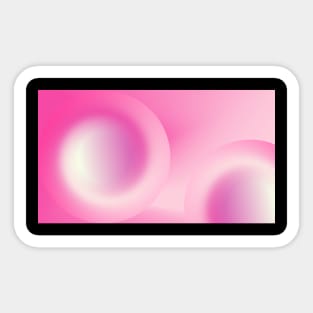 Modern pink gradient Sticker